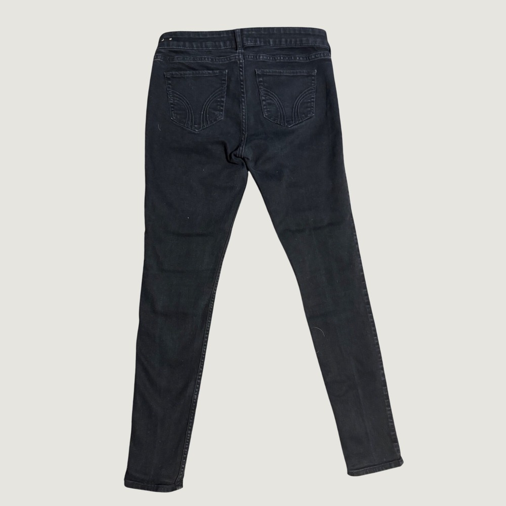 Hollister Skinny Jeans Womens 7R W28 L31 Black Denim Mid Rise Stretch Pants